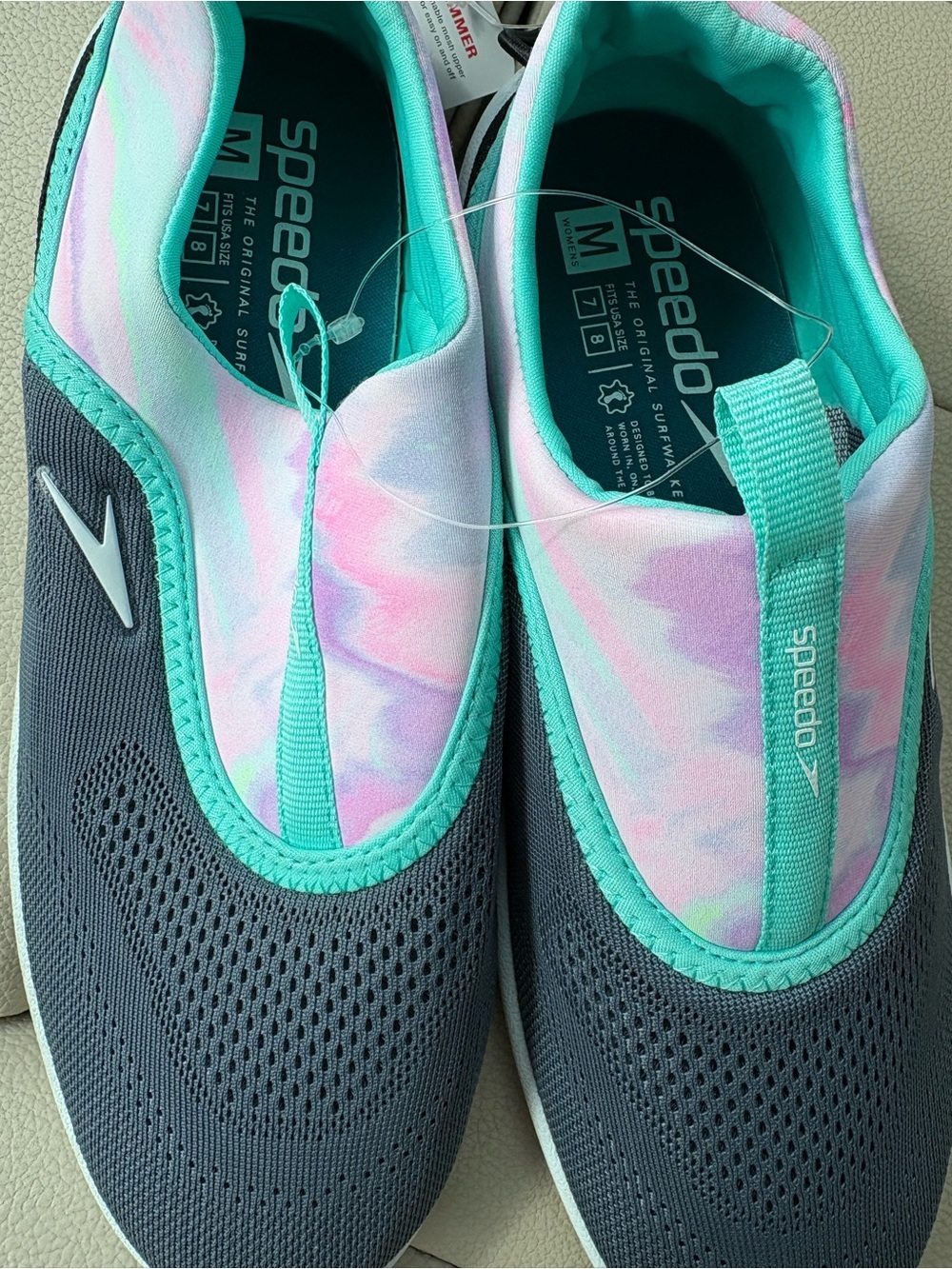 Speedo Women's Teal & Pink Water Shoes